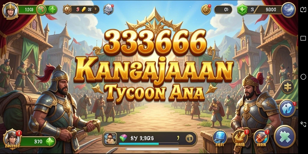 Tampilan gameplay Tycoon di 333666 dengan berbagai elemen manajerial.