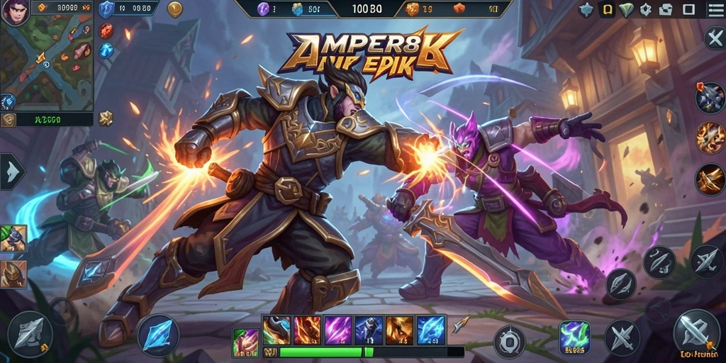 Gameplay MOBA yang seru dan kompetitif di AMPER88.