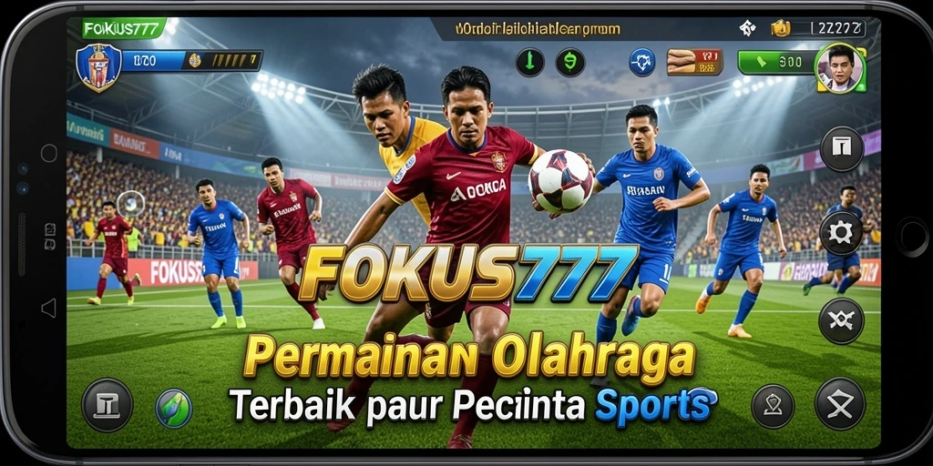 Gameplay menegangkan dalam FOKUS777, menunjukkan aksi olahraga seru.