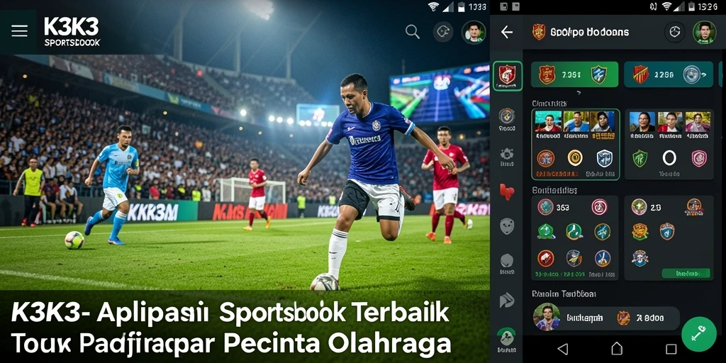 Tampilan menarik dari gameplay aplikasi Sportsbook K3K3.