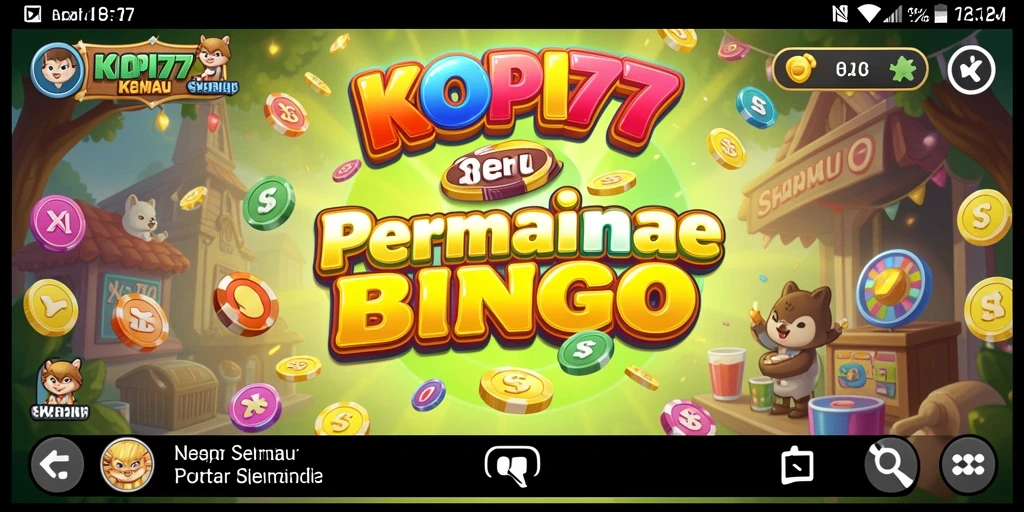 Tampilan gameplay seru dalam KOPI77 yang menampilkan Bingo.
