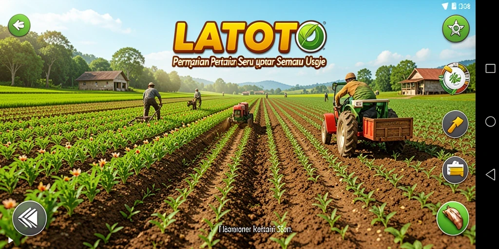 Gameplay menarik di LATOTO yang menampilkan pertanian dan interaksi antar pemain.