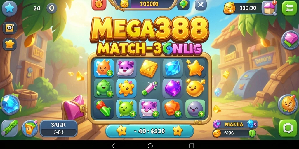Gameplay seru MEGA388 yang penuh warna dan tantangan.