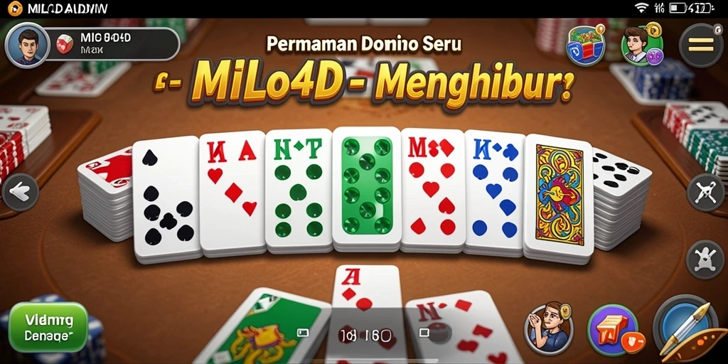 Tampilan gameplay seru dari aplikasi MILO4D yang menghibur.