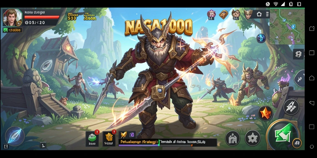 Tampilan menarik dari gameplay NAGA1001 dalam pertempuran strategis.