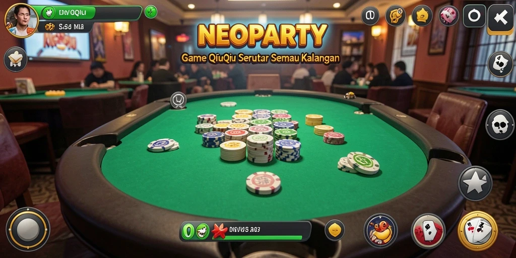 Screenshot gameplay QiuQiu yang seru di NEOPARTY.