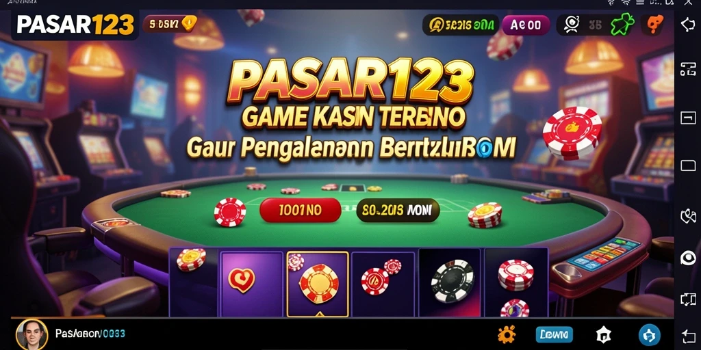 Tampilan dinamis game Kasino PASAR123 yang mengasyikkan.