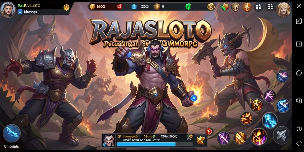 Tampilan permainan seru di RAJASLOTO yang memukau.