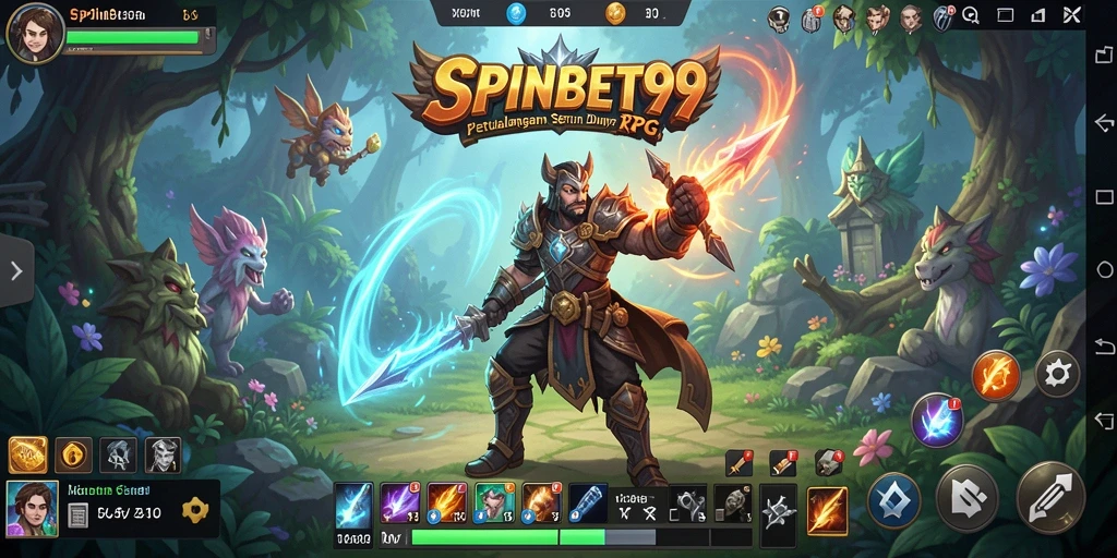 Tampilan gameplay <strong>SPINBET99</strong> yang menakjubkan dalam pertempuran epik