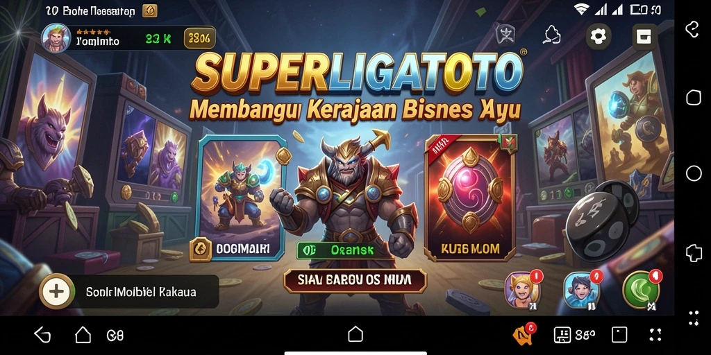Tampilan menawan dari gameplay <strong>SUPERLIGATOTO</strong> yang menarik.