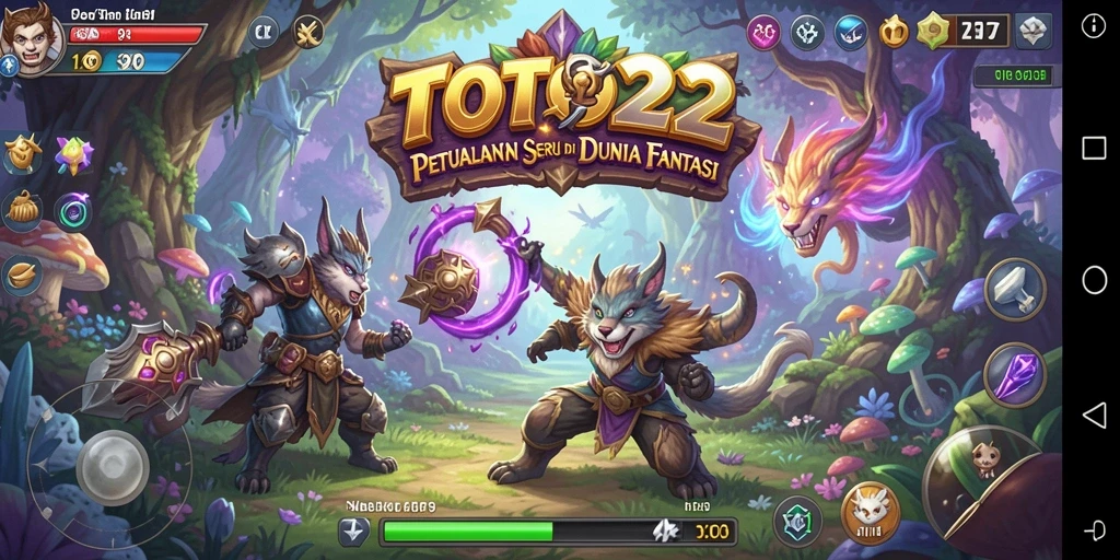 Tampilan gameplay seru TOTO22 dengan aksi petualangan yang menarik.