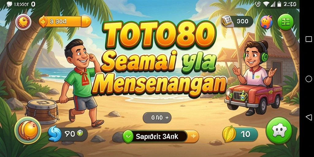 Tampilan seru gameplay TOTO80 yang menghibur dan penuh warna.